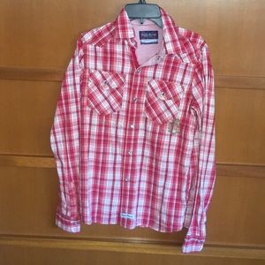 English Laundry Long  Sleeve snap Button Down